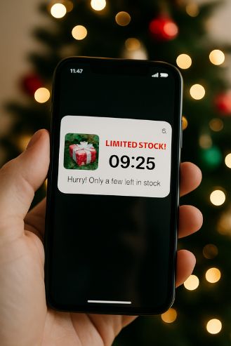 Creating Scarcity with Push Ads in December Countdowns & Limited Stock